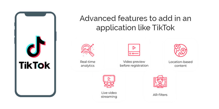 Advanced features to add in an application like TikTok