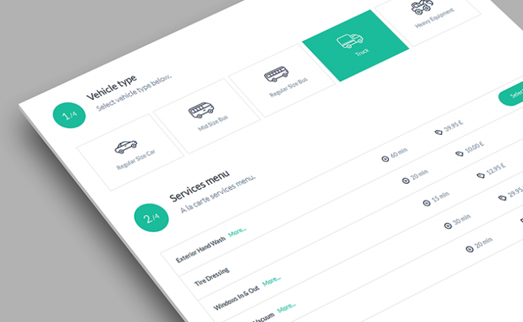 Some ideas to build a Car Wash App: