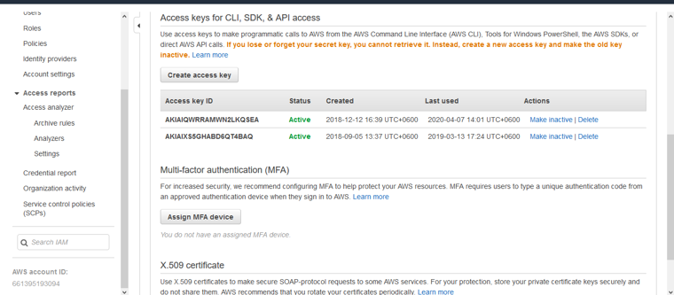 access key