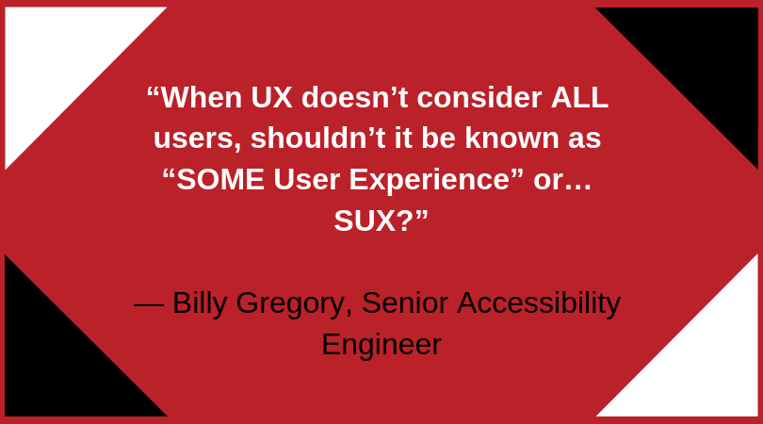 When UX doesn’t consider ALL users,