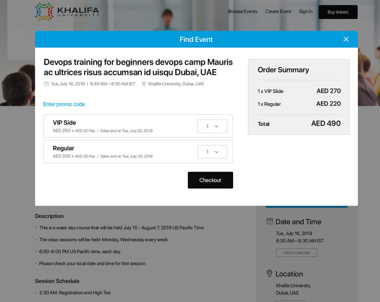 The software is design to handle Event Professionally