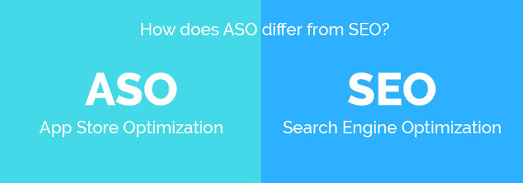 How does ASO differ from SEO?