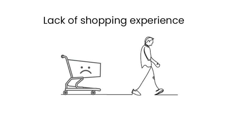 Lack of shopping experience