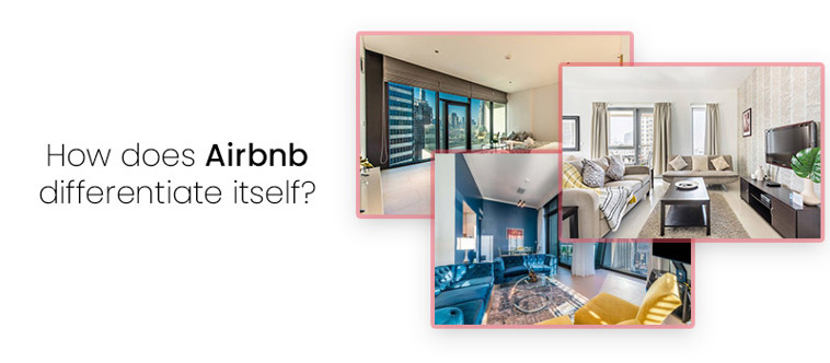 How does Airbnb differentiate itself?