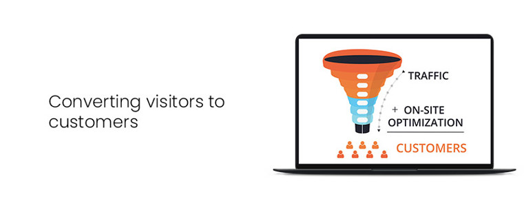 Converting visitors to customers