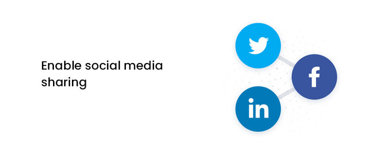 Enable social media sharing
