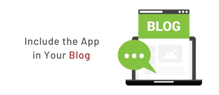 Highlight the Mobile App in your Blog