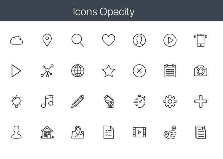 Icons Opacity