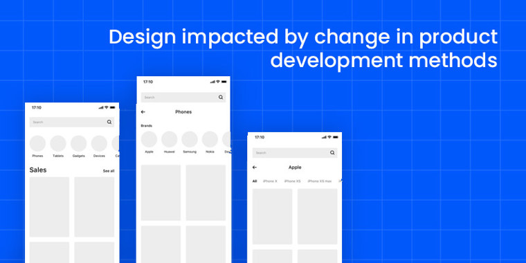 Design impacted by change in product development methods