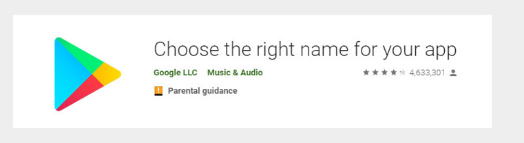 Choose the right name for your app