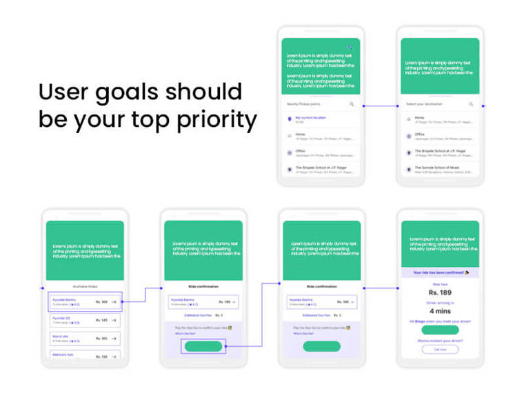 User goals should be your top priority