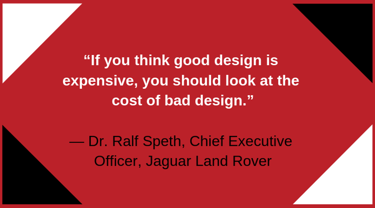 If you think good design is expensive