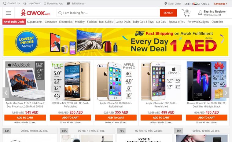 Awok is an eCommerce website