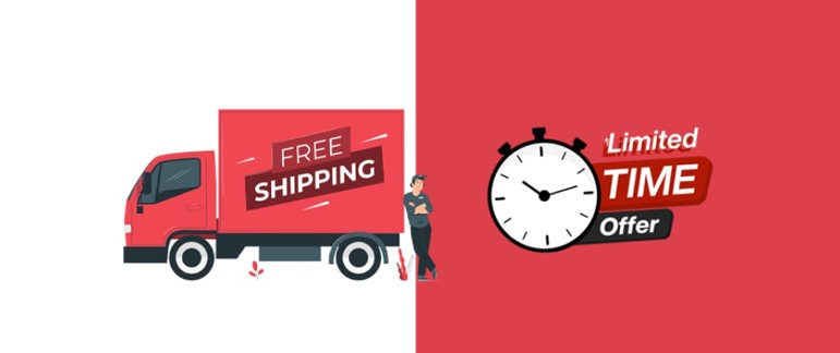 Offer Free Shipping and Time-Limited Promotions