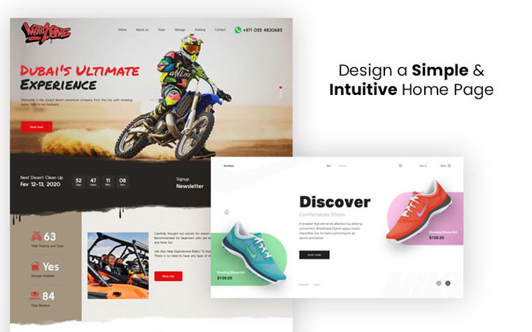 Design a Simple & Intuitive Home Page