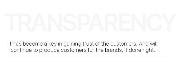 Transparency:
