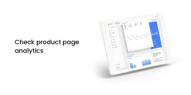 Check product page analytics