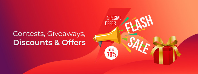 Contests, Giveaways, Discounts & Offers